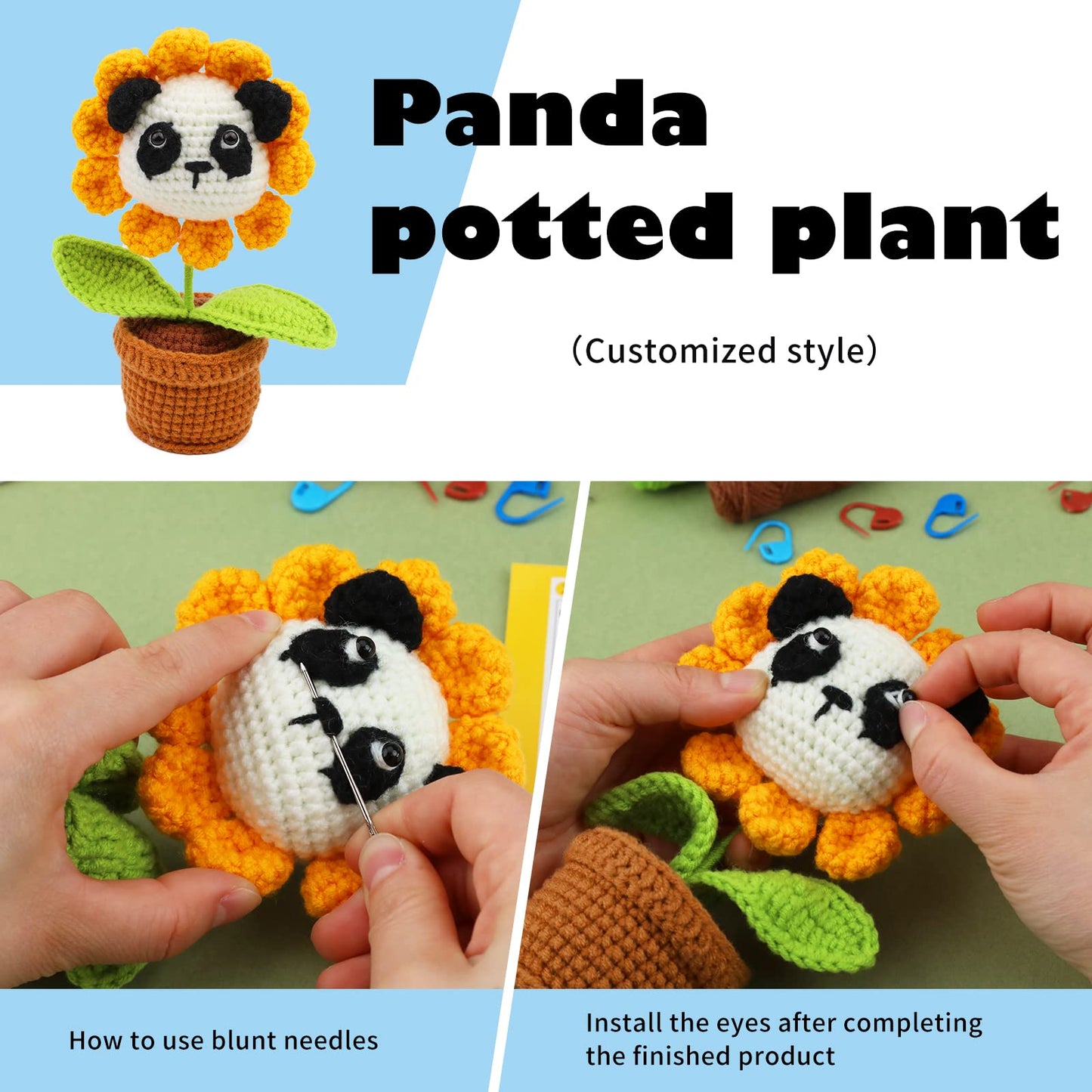 Angry Panda Crochet Kit for Beginners