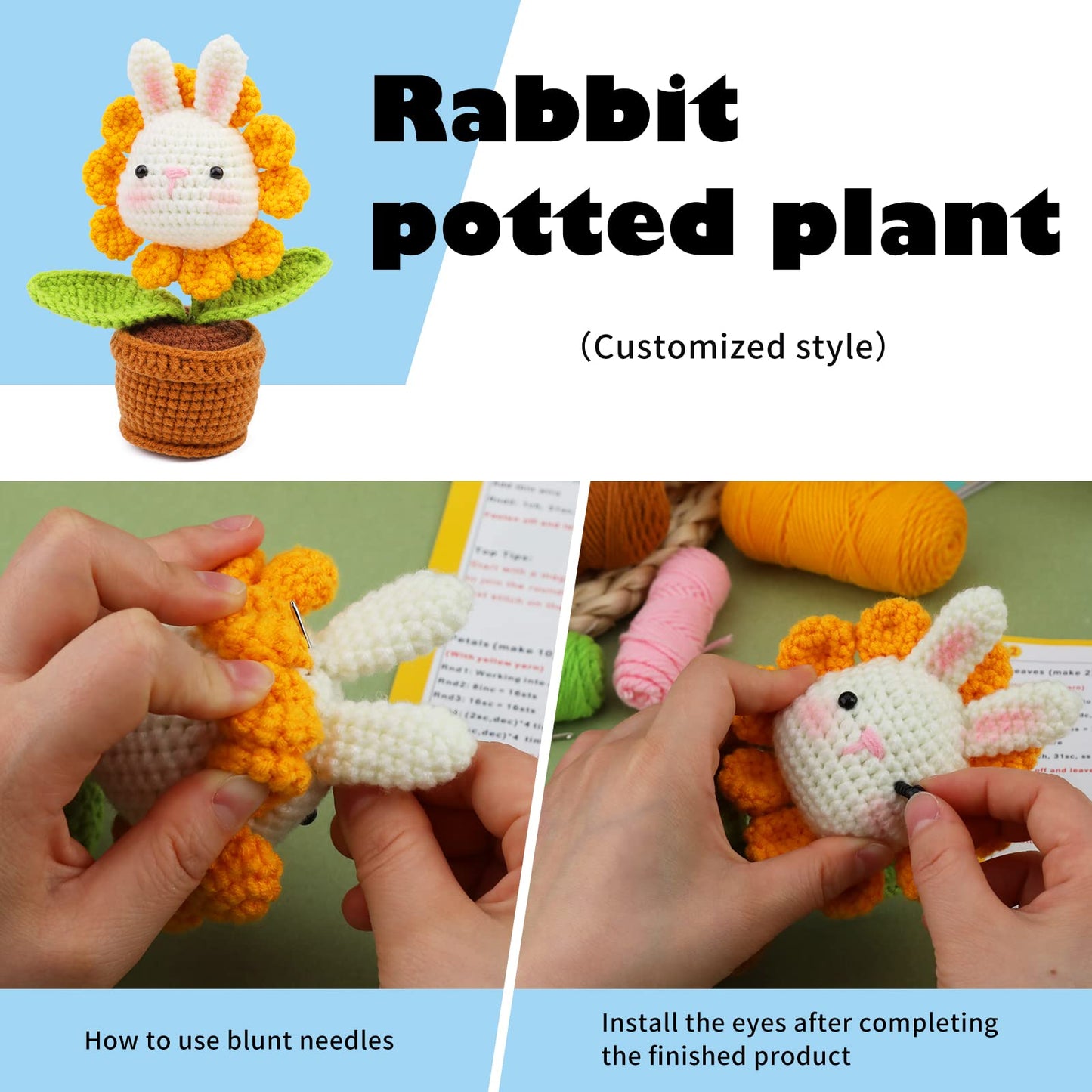 Lovely Bunny Crochet Kit for Beginners