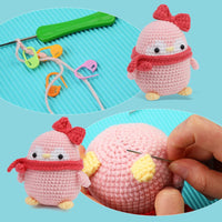 Pink Penguin Crochet Kit for Beginners