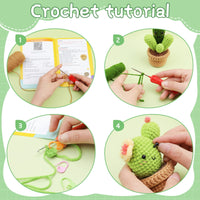 6 PCS Cactus Crochet Kit for Beginners