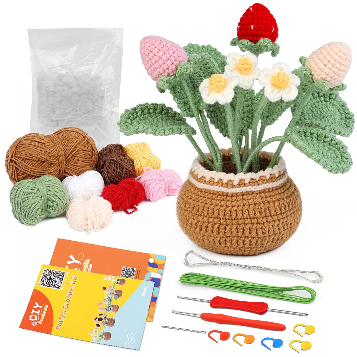 Strawberry Crochet Kit for Beginners