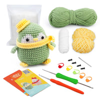 Green Penguin Crochet Kit for Beginners