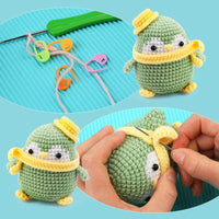 Green Penguin Crochet Kit for Beginners