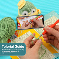 Green Penguin Crochet Kit for Beginners