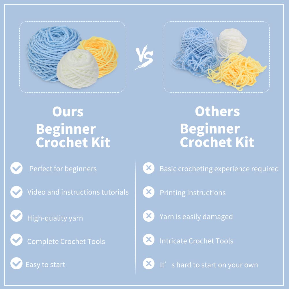 Blue Penguin Crochet Kit for Beginners