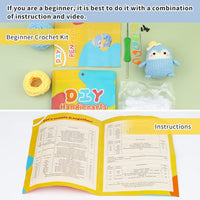 Blue Penguin Crochet Kit for Beginners