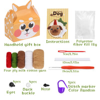 Christmas Dog Crochet Kit for Beginners