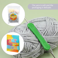 Gray Elepant Crochet Kit for Beginners