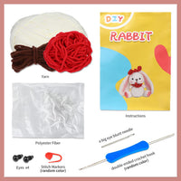 White Rabbit Crochet Kit for Beginners