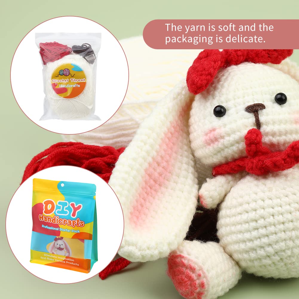 White Rabbit Crochet Kit for Beginners