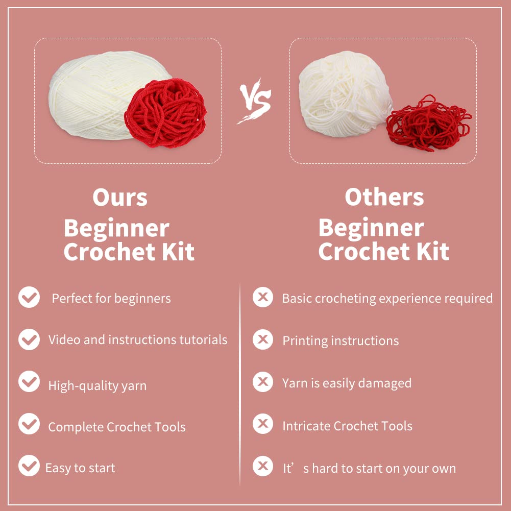 White Rabbit Crochet Kit for Beginners